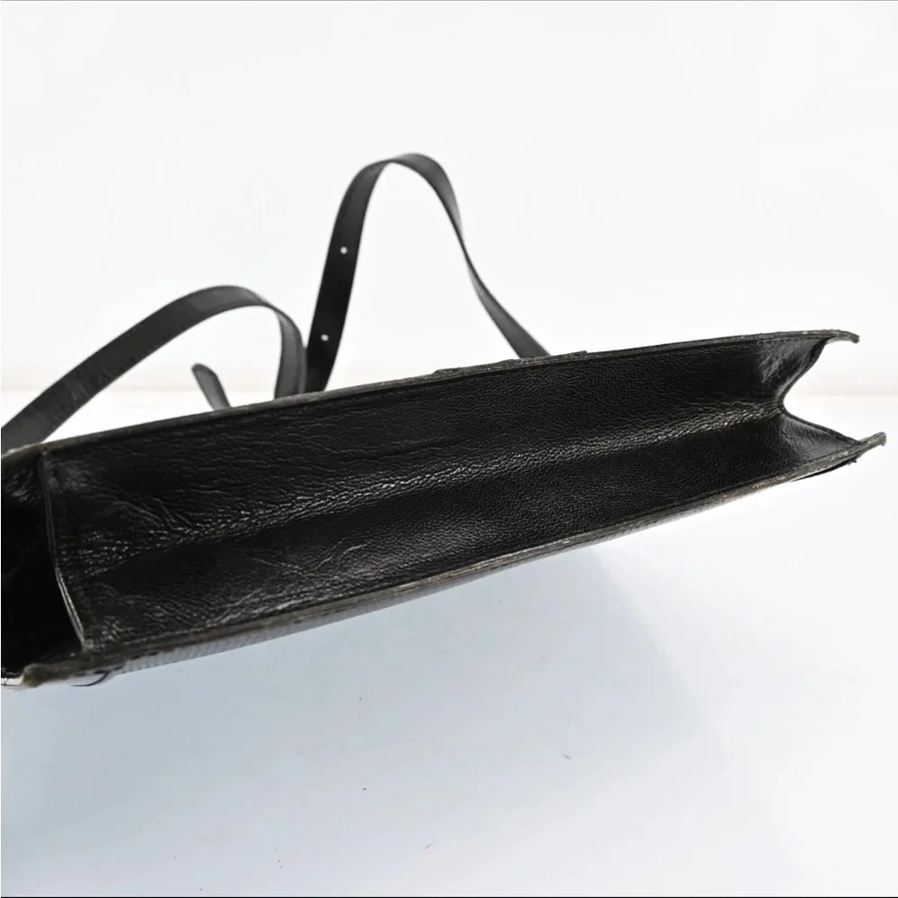 YVES SAINT LAURENT Vintage Shoulder Bag Leather Black w/cover bag P2407J602​​​ - Picture 4 of 16